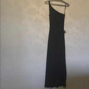 Formal off-the-shoulder gown